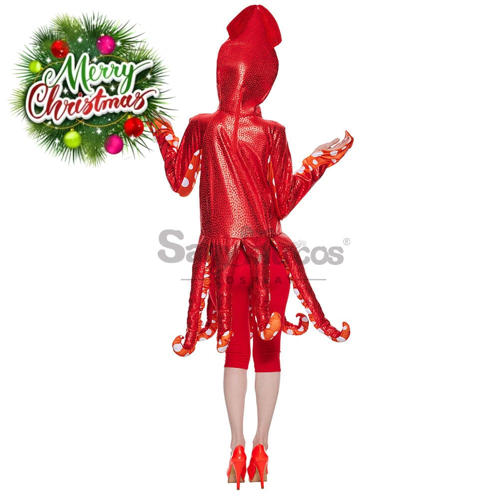 【In Stock】Christmas Cosplay Squid Costume Costumes