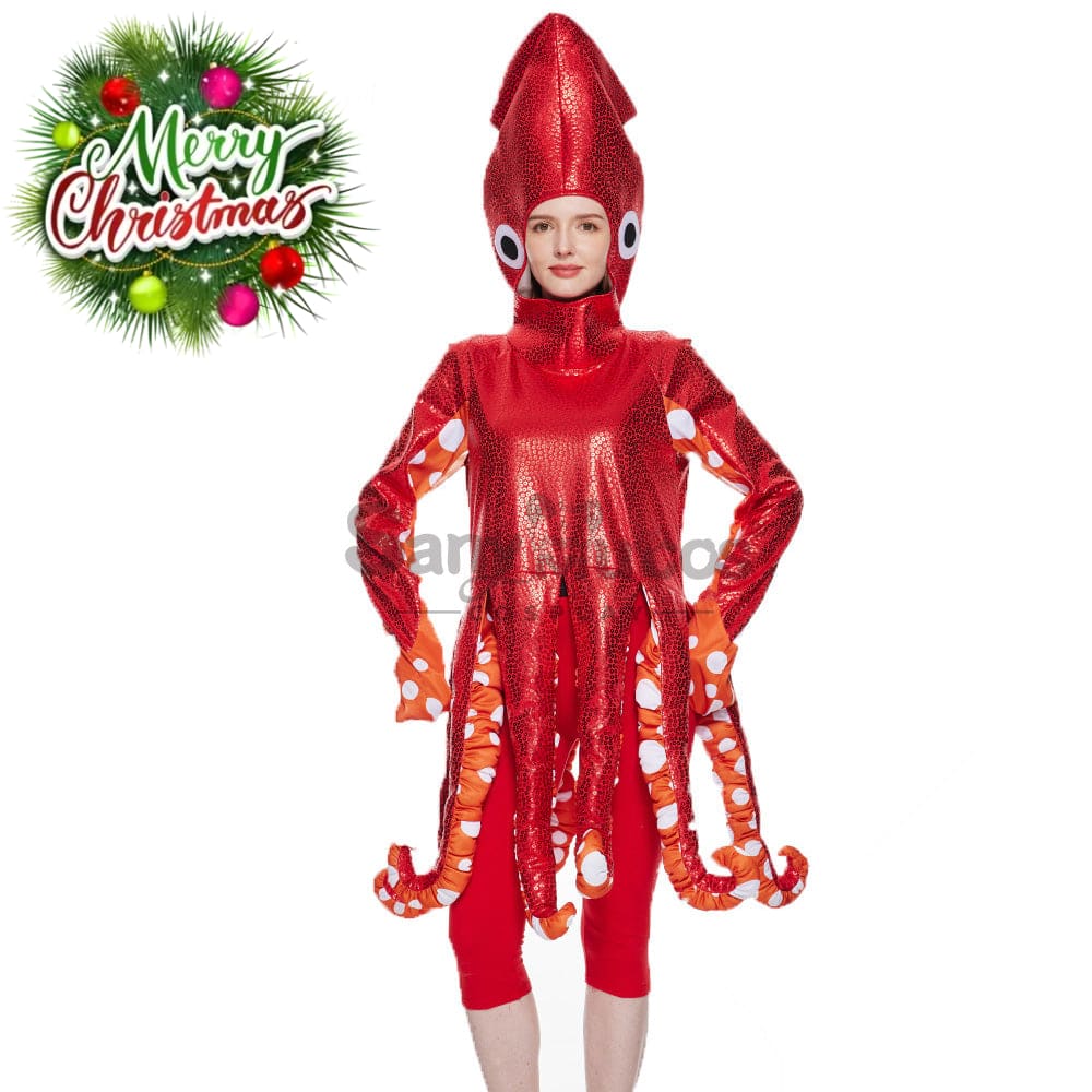 【In Stock】Christmas Cosplay Squid Costume Costumes
