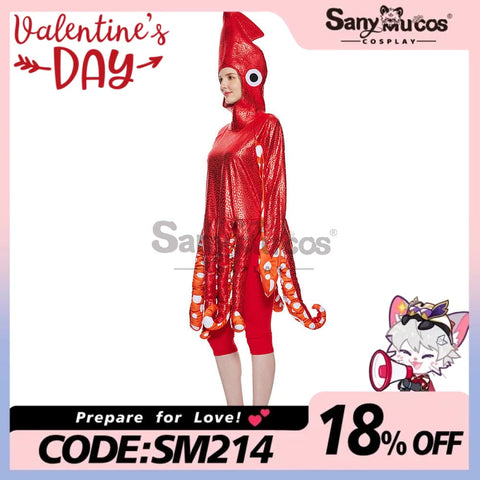 【In Stock】Christmas Cosplay Squid Costume Costumes