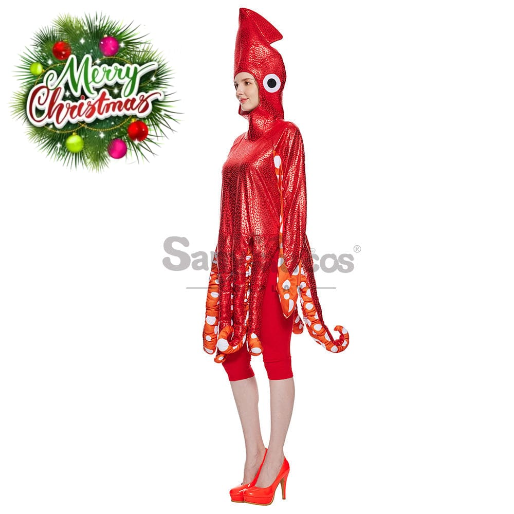 【In Stock】Christmas Cosplay Squid Costume Costumes