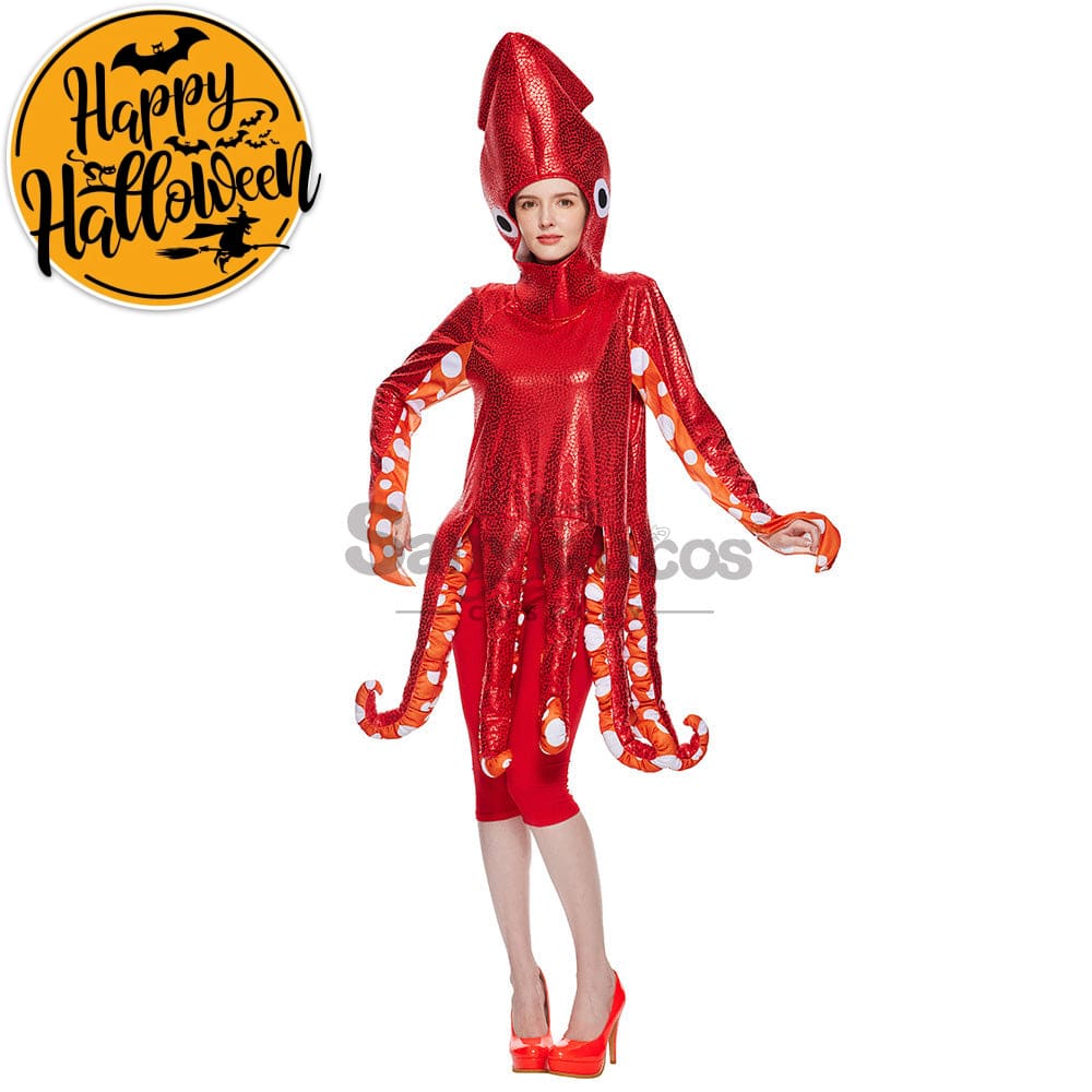 【In Stock】Christmas Cosplay Squid Costume Costumes