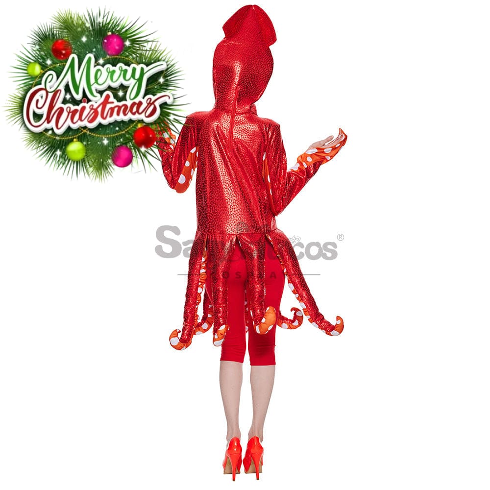 【In Stock】Christmas Cosplay Squid Costume Costumes