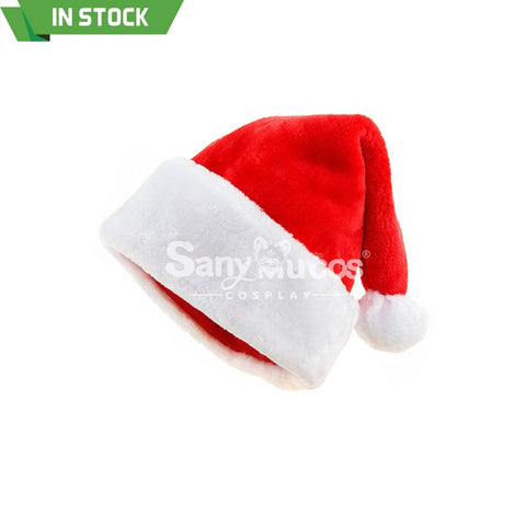 【In Stock】Christmas Cosplay Thicken Short Velvet Santa Hat Props Prop
