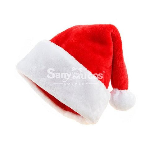 【In Stock】Christmas Cosplay Thicken Short Velvet Santa Hat Props Prop