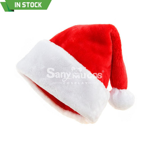 【In Stock】Christmas Cosplay Thicken Short Velvet Santa Hat Props Prop