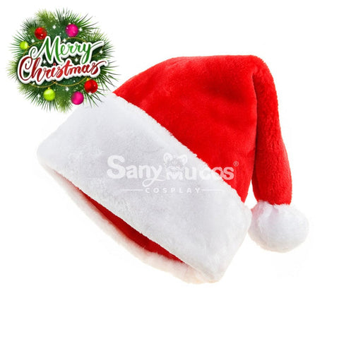 【In Stock】Christmas Cosplay Thicken Short Velvet Santa Hat Props Prop