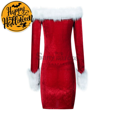 【In Stock】Christmas Cosplay Tube Top Dress Costume Costumes