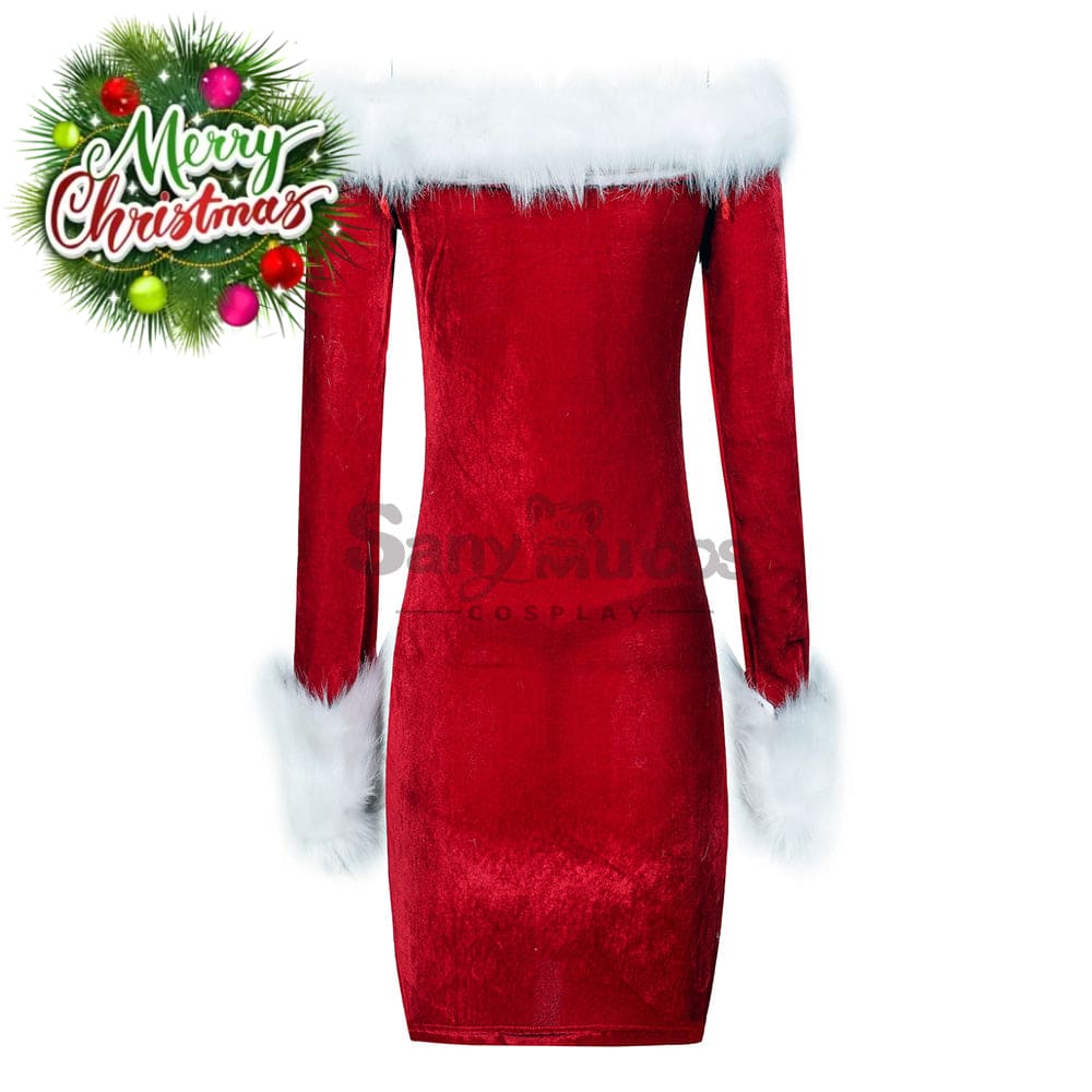 【In Stock】Christmas Cosplay Tube Top Dress Costume Costumes