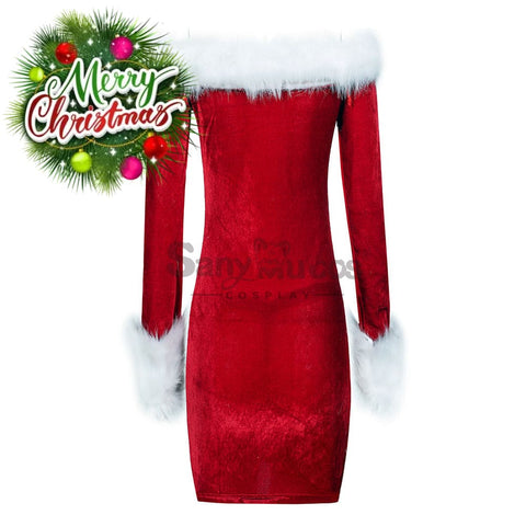 【In Stock】Christmas Cosplay Tube Top Dress Costume Costumes