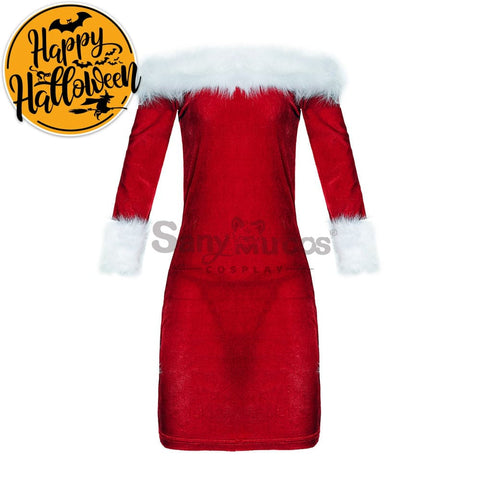 【In Stock】Christmas Cosplay Tube Top Dress Costume Costumes