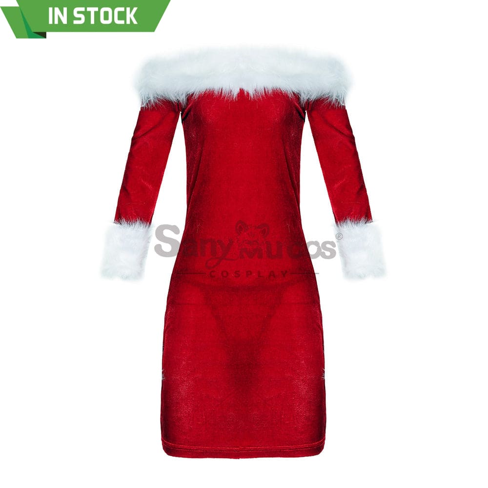 【In Stock】Christmas Cosplay Tube Top Dress Costume Costumes