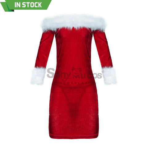 【In Stock】Christmas Cosplay Tube Top Dress Costume Costumes
