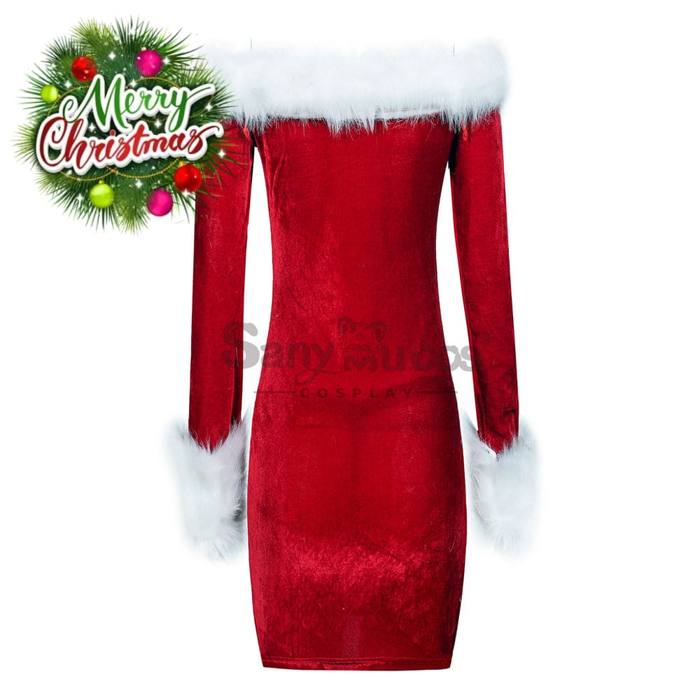 【In Stock】Christmas Cosplay Tube Top Dress Costume Costumes