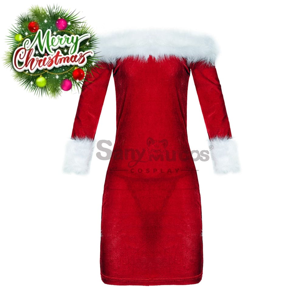 【In Stock】Christmas Cosplay Tube Top Dress Costume Costumes