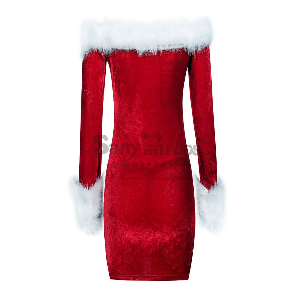 【In Stock】Christmas Cosplay Tube Top Dress Costume Costumes