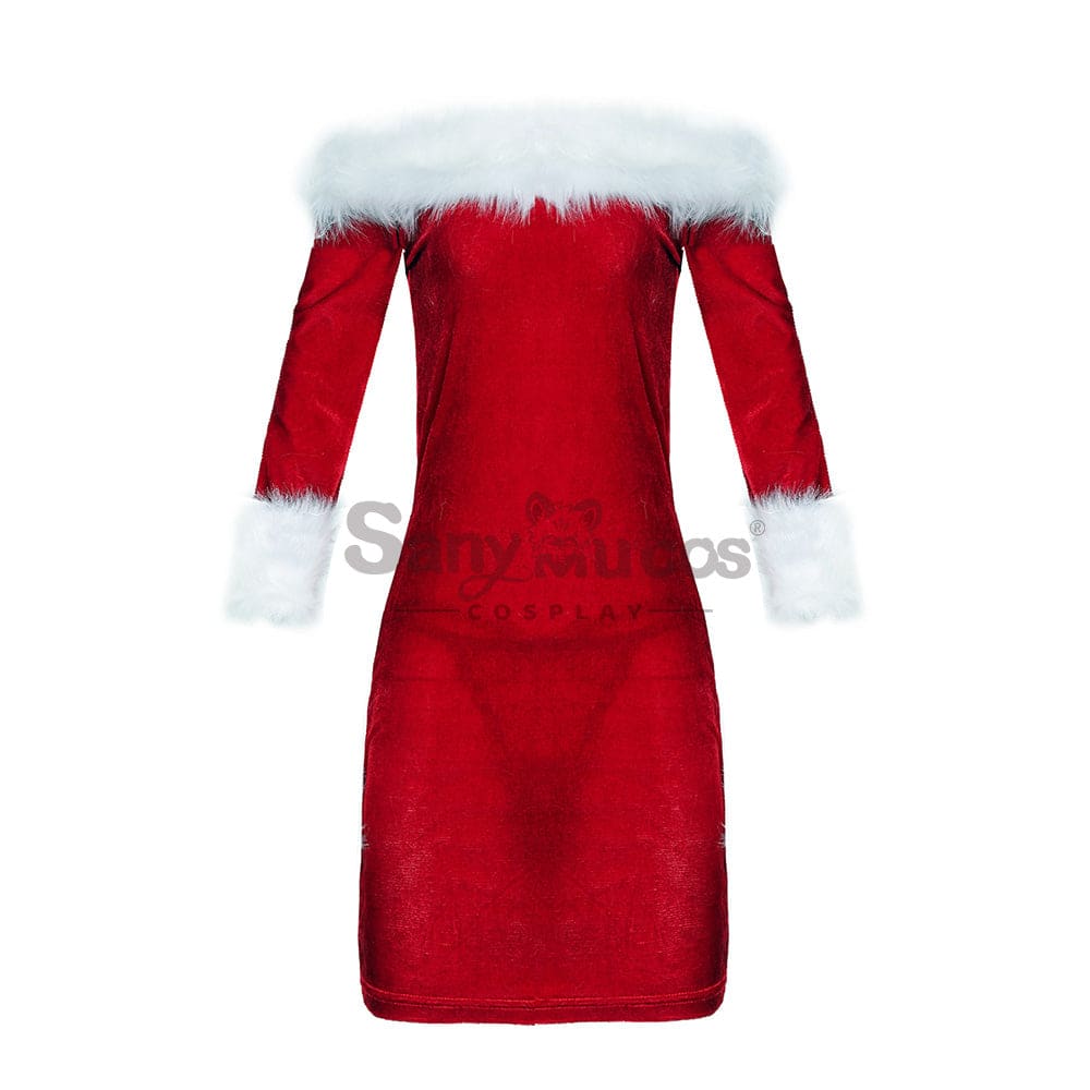 【In Stock】Christmas Cosplay Tube Top Dress Costume Costumes