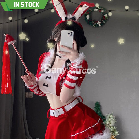 【In Stock】Christmas Cosplay Two-Piece Bunny Girl Suit Costume Costumes