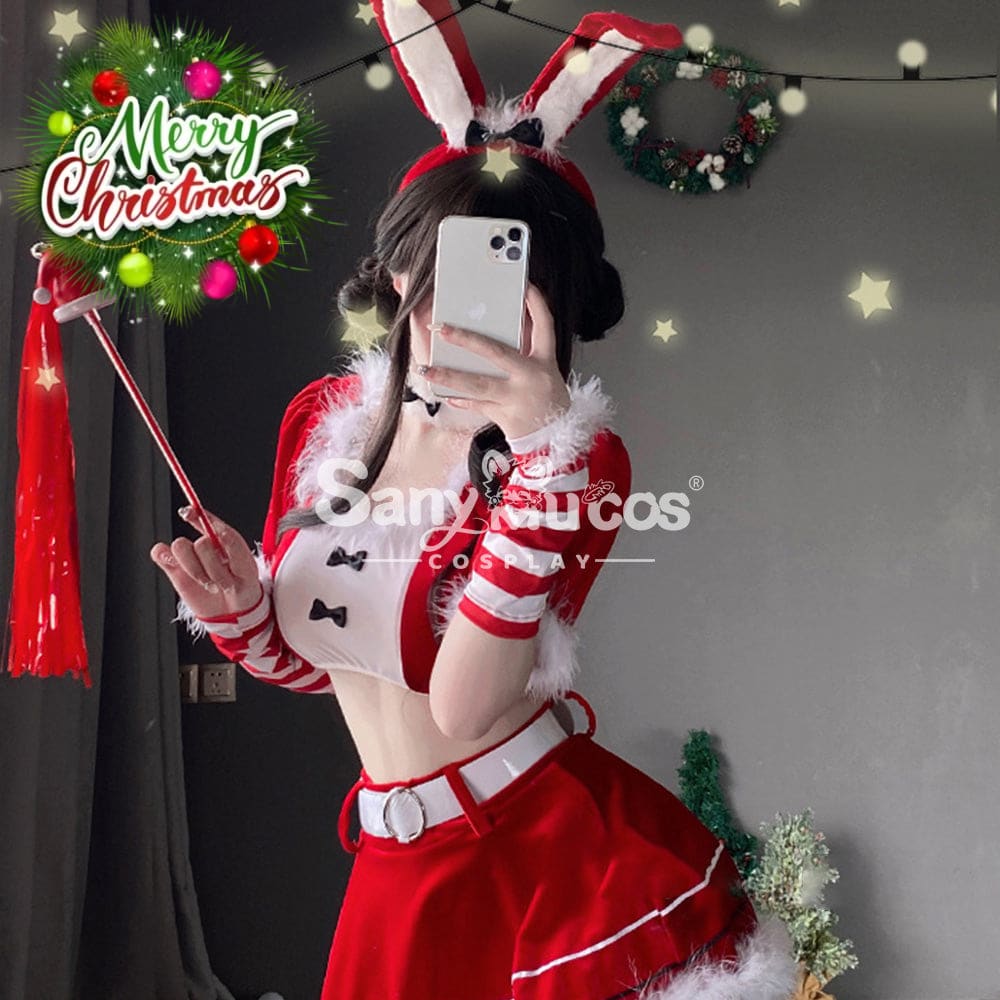 【In Stock】Christmas Cosplay Two-Piece Bunny Girl Suit Costume Costumes
