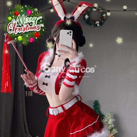 【In Stock】Christmas Cosplay Two-Piece Bunny Girl Suit Costume Costumes