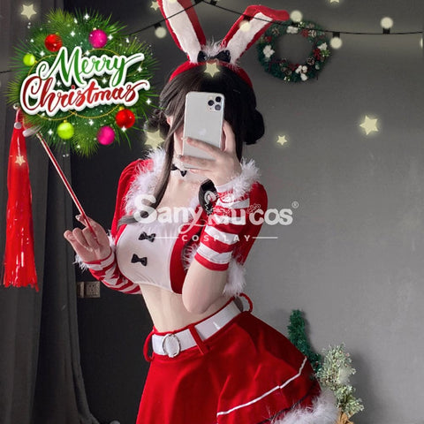 【In Stock】Christmas Cosplay Two-Piece Bunny Girl Suit Costume Costumes