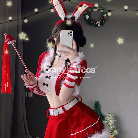 【In Stock】Christmas Cosplay Two-Piece Bunny Girl Suit Costume Costumes