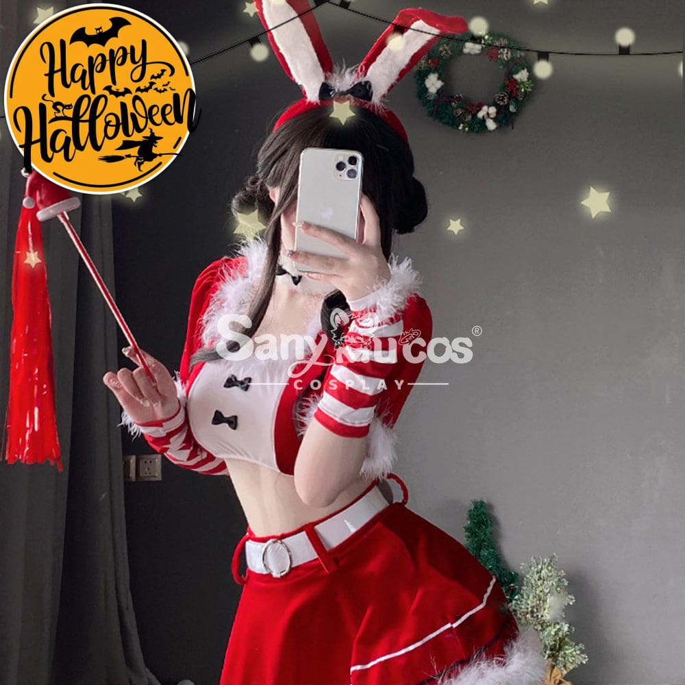 【In Stock】Christmas Cosplay Two-Piece Bunny Girl Suit Costume Costumes