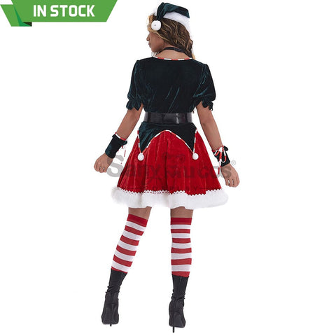 【In Stock】Christmas Cosplay Two Piece Dress Costume Costumes