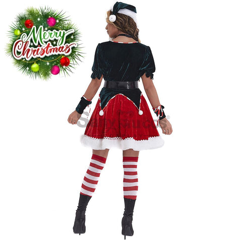 【In Stock】Christmas Cosplay Two Piece Dress Costume Costumes