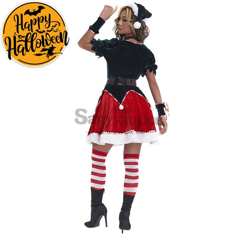 【In Stock】Christmas Cosplay Two Piece Dress Costume Costumes