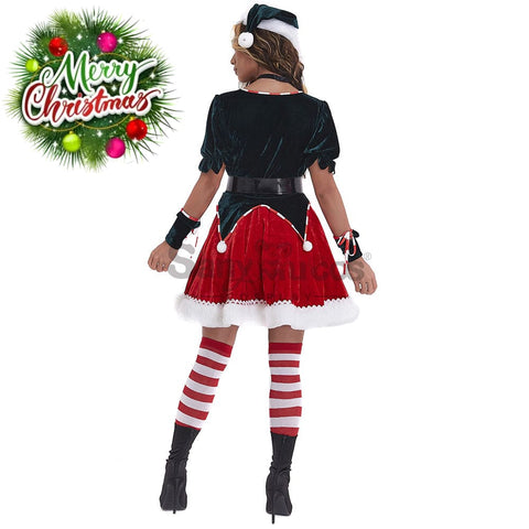 【In Stock】Christmas Cosplay Two Piece Dress Costume Costumes