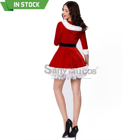 【In Stock】Christmas Cosplay V-Neck Dresses Costume Costumes