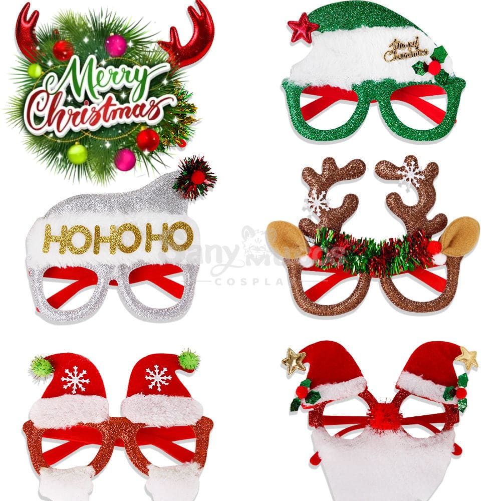 【In Stock】Christmas Glasses Party Decorations Cosplay Prop