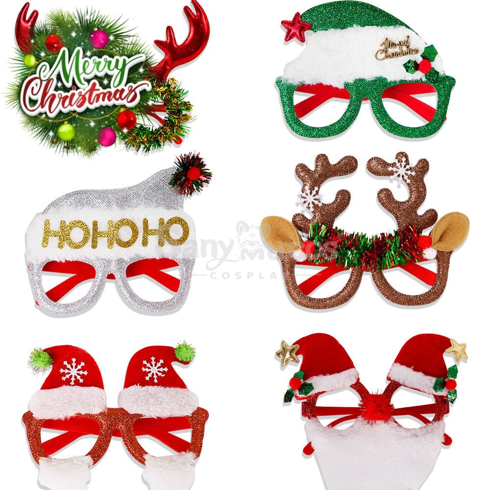 【In Stock】Christmas Glasses Party Decorations Cosplay Prop