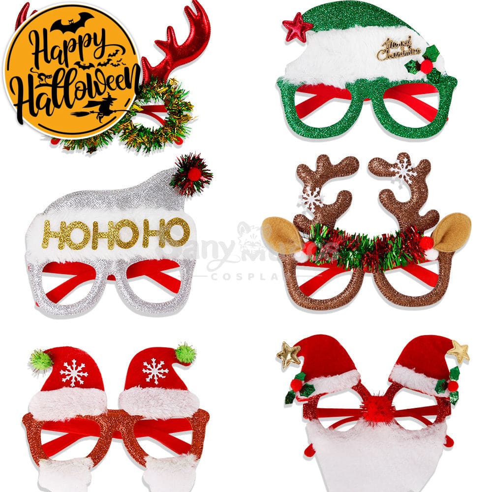 【In Stock】Christmas Glasses Party Decorations Cosplay Prop
