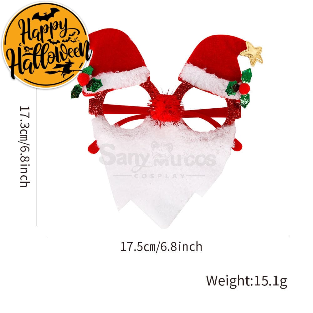 【In Stock】Christmas Glasses Party Decorations E Cosplay Prop
