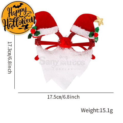 【In Stock】Christmas Glasses Party Decorations E Cosplay Prop