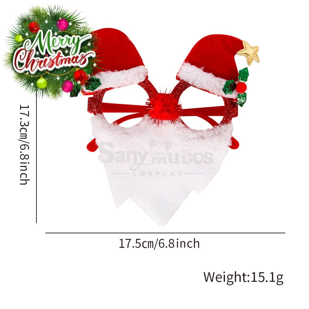 【In Stock】Christmas Glasses Party Decorations E Cosplay Prop