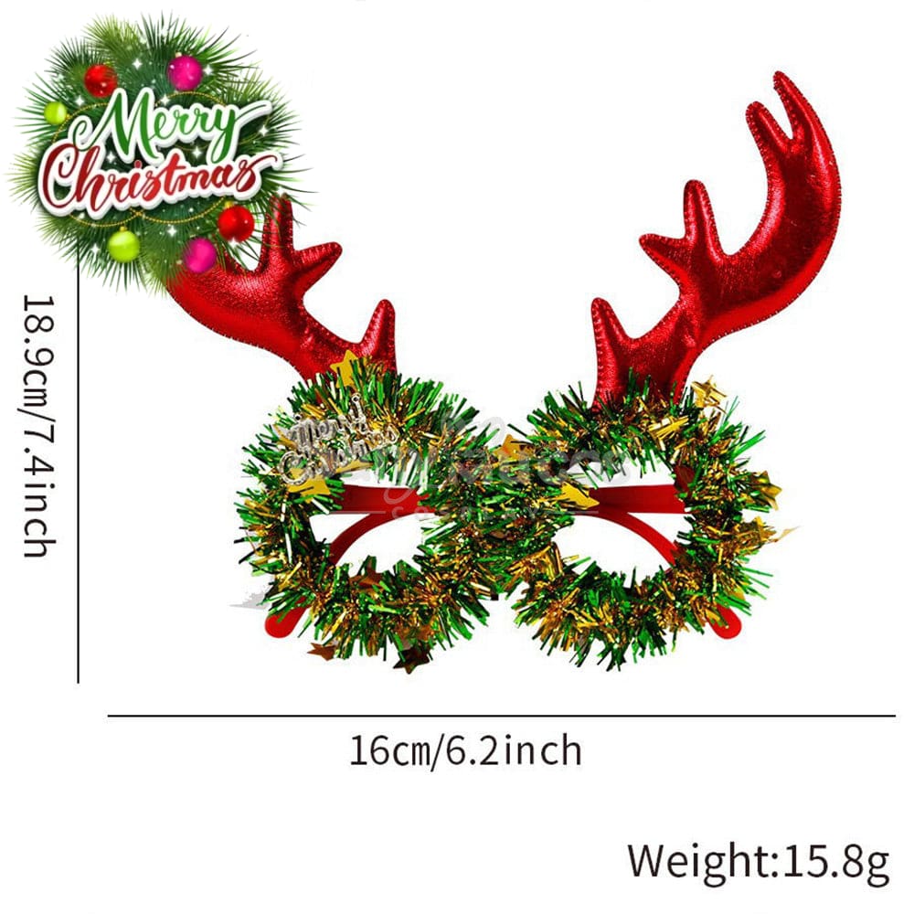 【In Stock】Christmas Glasses Party Decorations G Cosplay Prop