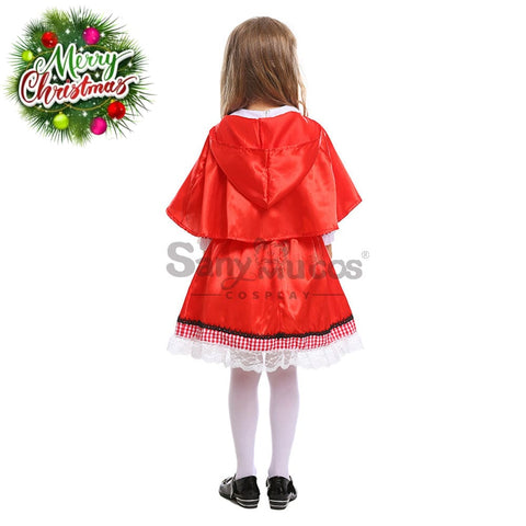 【In Stock】Christmas/Halloween Cosplay Country Style Red Riding Hood Costume Kid Size Costumes