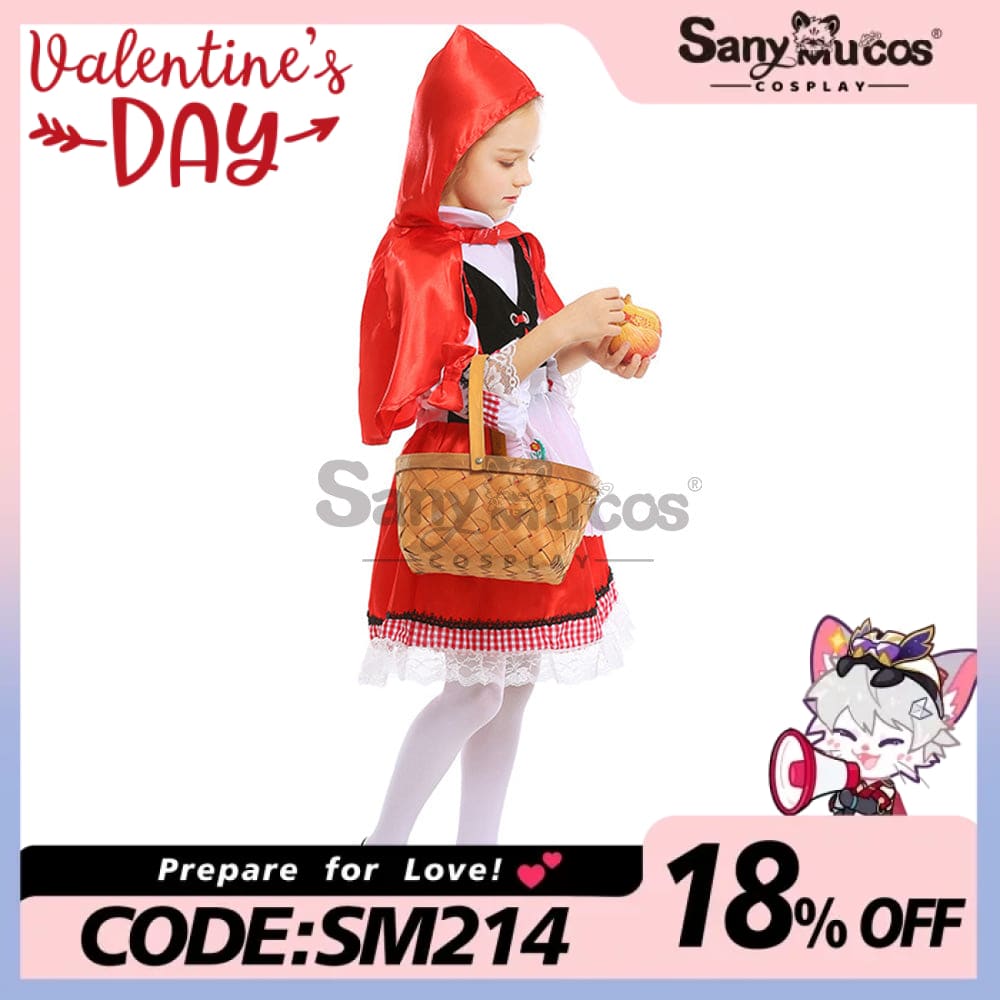 【In Stock】Christmas/Halloween Cosplay Country Style Red Riding Hood Costume Kid Size Costumes