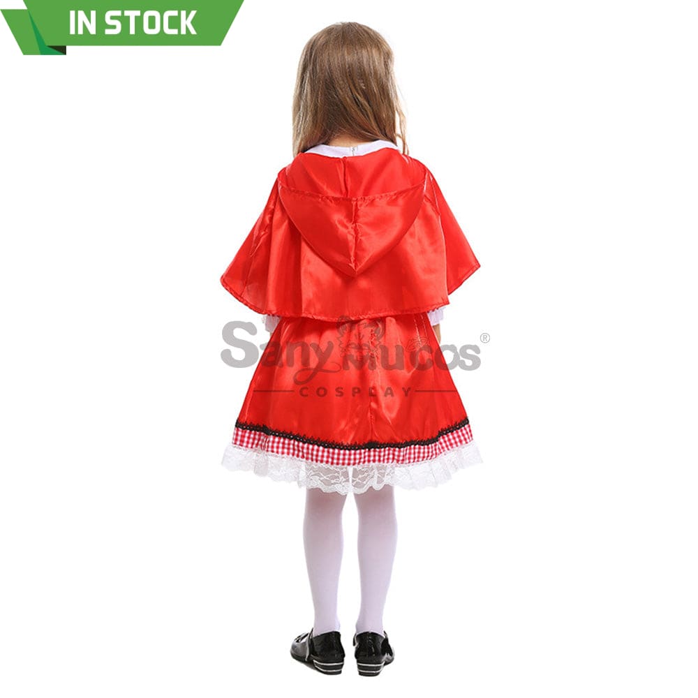 【In Stock】Christmas/Halloween Cosplay Country Style Red Riding Hood Costume Kid Size Costumes