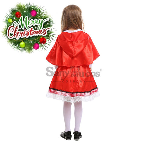 【In Stock】Christmas/Halloween Cosplay Country Style Red Riding Hood Costume Kid Size Costumes