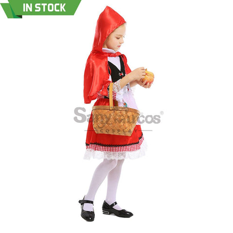 【In Stock】Christmas/Halloween Cosplay Country Style Red Riding Hood Costume Kid Size Costumes