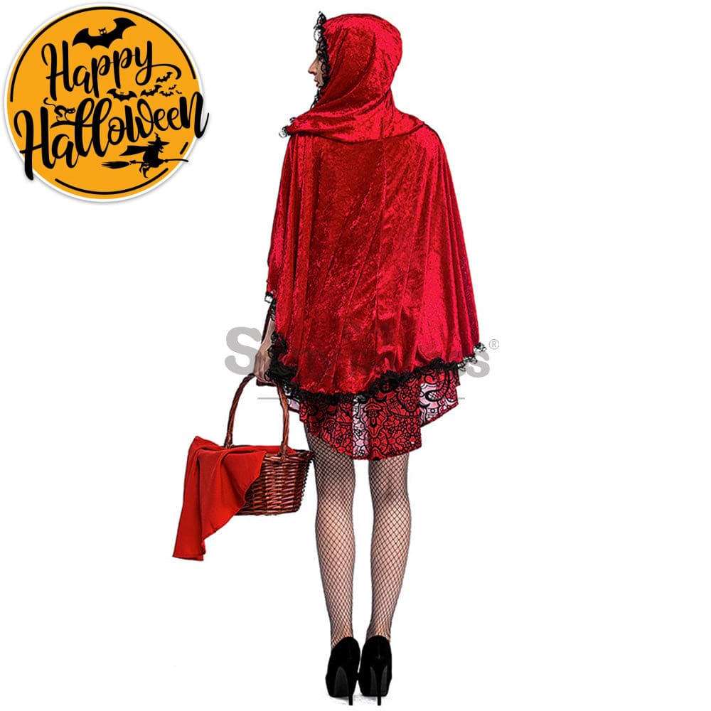【In Stock】Christmas/Halloween Cosplay Dark Red Riding Hood Costume Adult Size Costumes