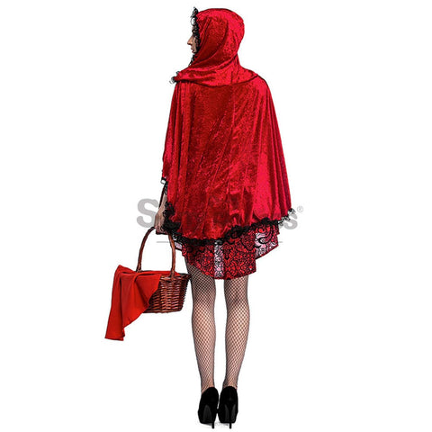 【In Stock】Christmas/Halloween Cosplay Dark Red Riding Hood Costume Adult Size Costumes