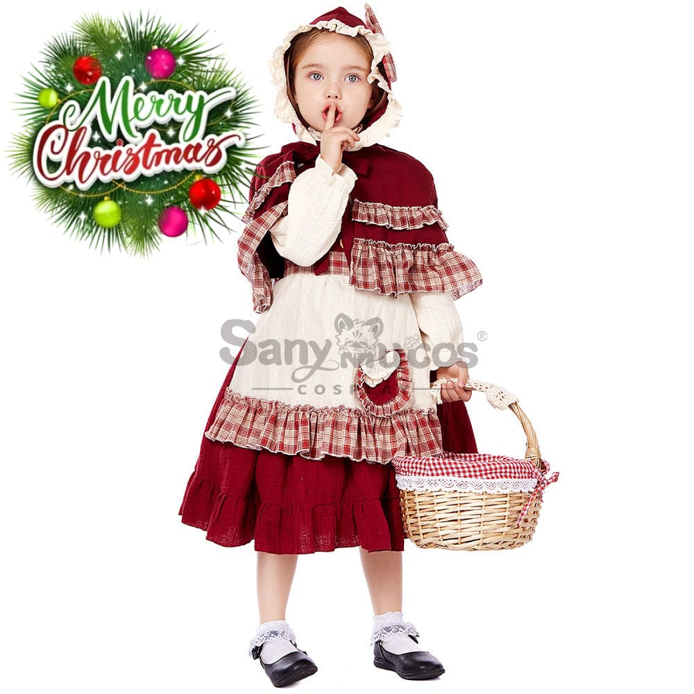 【In Stock】Christmas/Halloween Cosplay Lolita Red Riding Hood Costume Kid Size Costumes