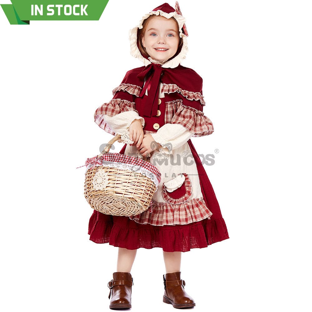 【In Stock】Christmas/Halloween Cosplay Lolita Red Riding Hood Costume Kid Size Costumes