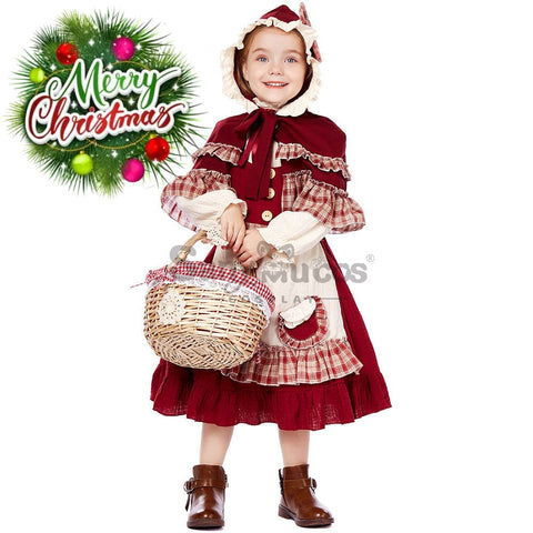 【In Stock】Christmas/Halloween Cosplay Lolita Red Riding Hood Costume Kid Size Costumes