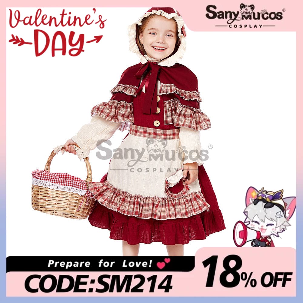 【In Stock】Christmas/Halloween Cosplay Lolita Red Riding Hood Costume Kid Size Costumes