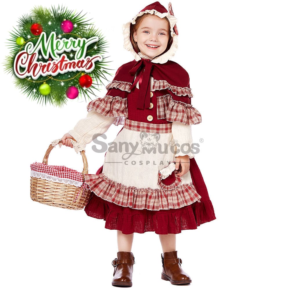 【In Stock】Christmas/Halloween Cosplay Lolita Red Riding Hood Costume Kid Size Costumes